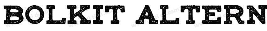Bolkit Alternate Bol字体转换 Bolkit Alternate Bol字体转换